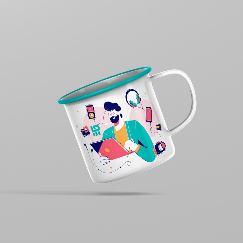 High end cultural and creative product prototype display PSD complete brand VI texture design material template.