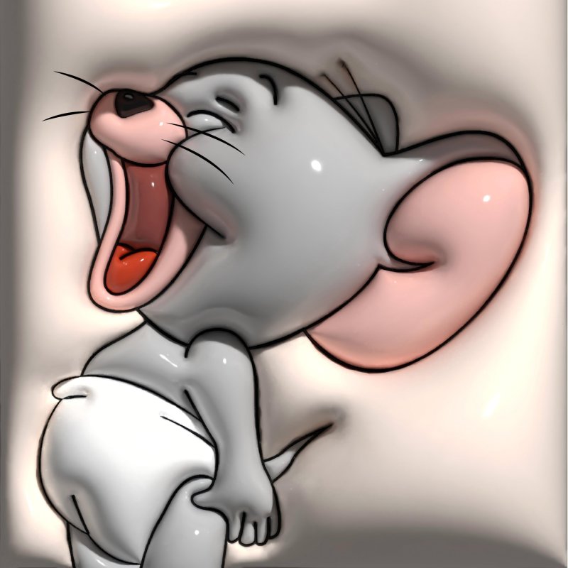 4K Ultra Clear Inflatable Realistic Mobile Wallpaper - Tom and Jerry Series.