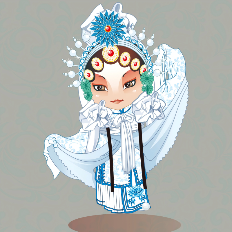 50 pieces Beijing Opera Dolls Download
