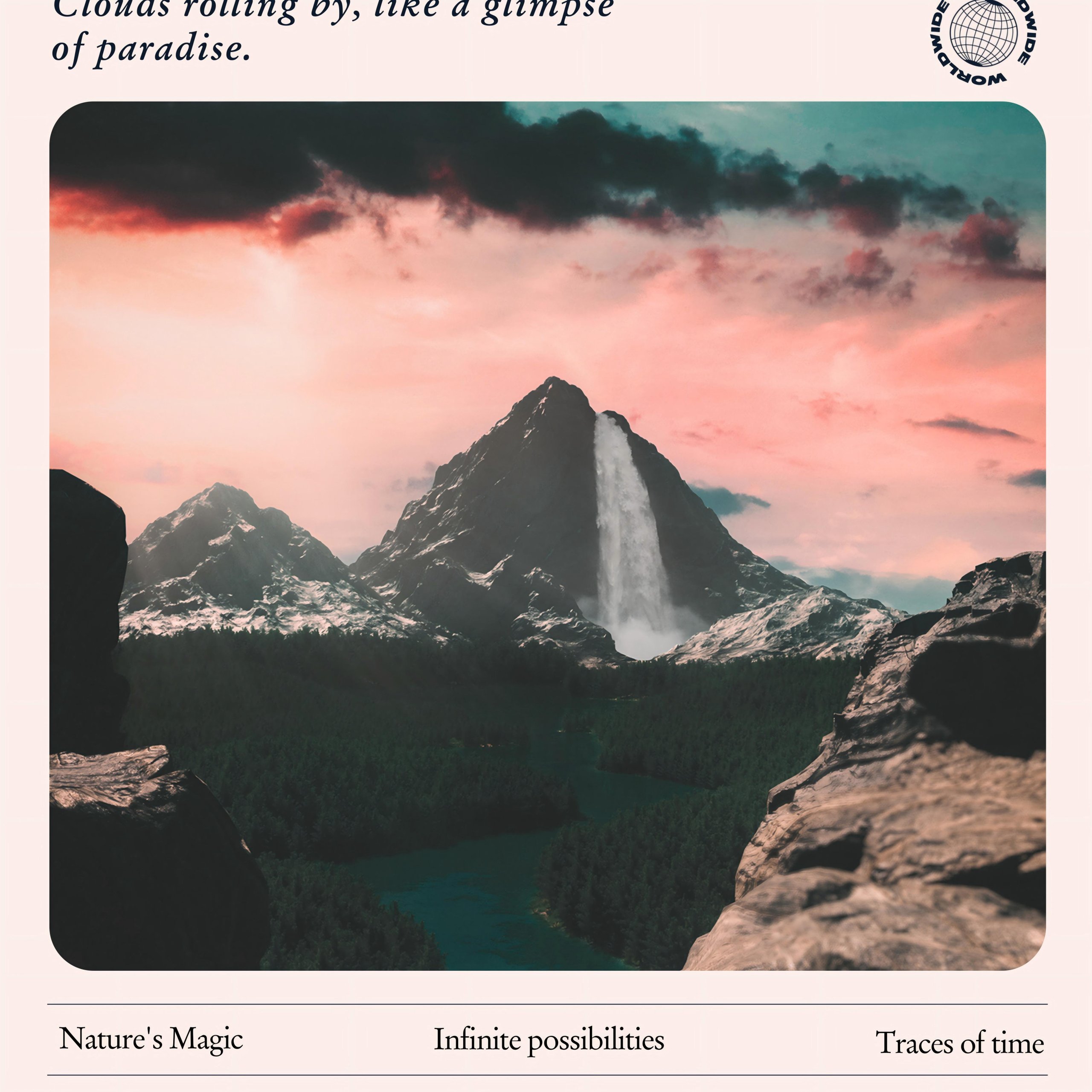 4K Ultra HD Landscape Natural Wallpaper Minimalist Ins Style Phone iPhone Android Wallpaper Full Frame Lock Screen.