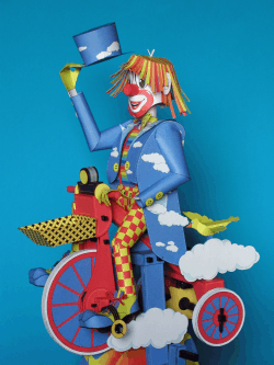 PaperCraft - Joker Riding a Tricycle (Movable Paper Craft/Paper Model)
