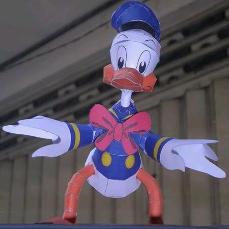 Donald the Duck Paper Craft