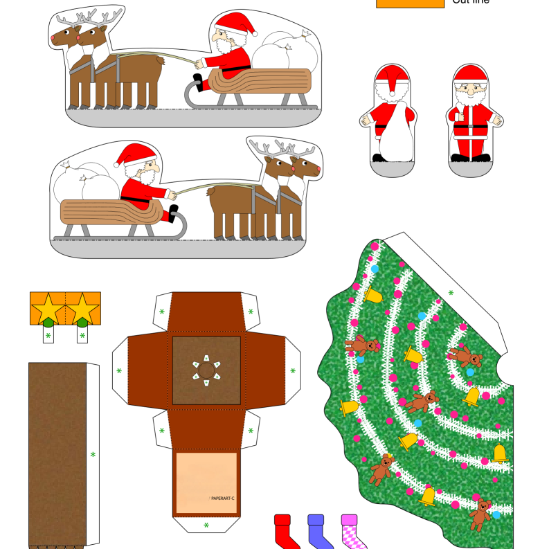 Christmas House papercraft