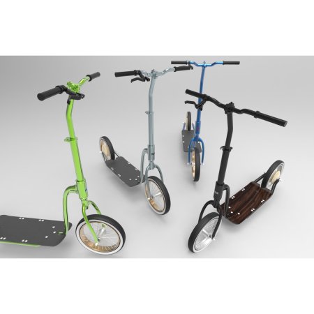 3D printed model of scooter