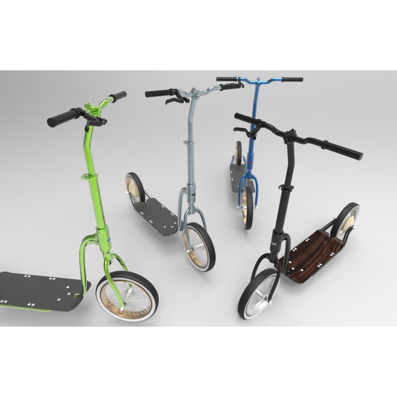 3D printed model of scooter