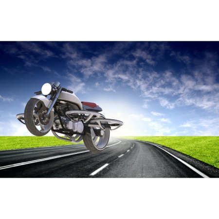 3D printing model blueprint for flying motorcycle