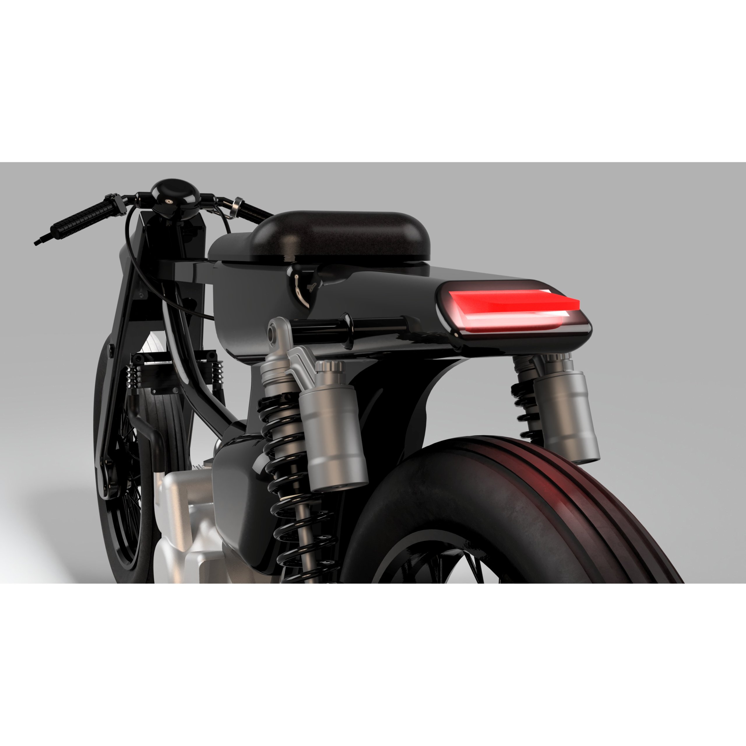 3D printing Honda C70 Street Cub Drag Mode motorcycle engine blueprint